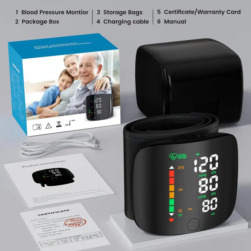 NESLEMY™ Wrist Blood Pressure Monitor—Health Monitoring Adjustable