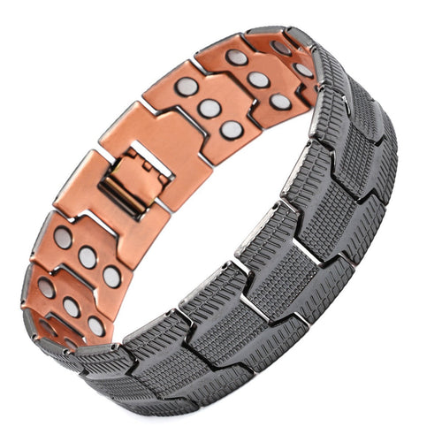 Retro antique copper magnetic bracelet
