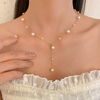 Small and fresh elegant collarbone chain