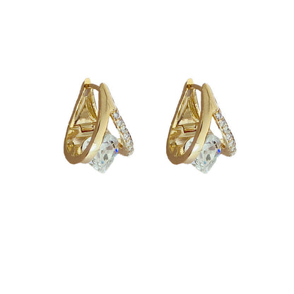 Geometric Heart Zircon Ear Cuff - Fashionable and Personalized