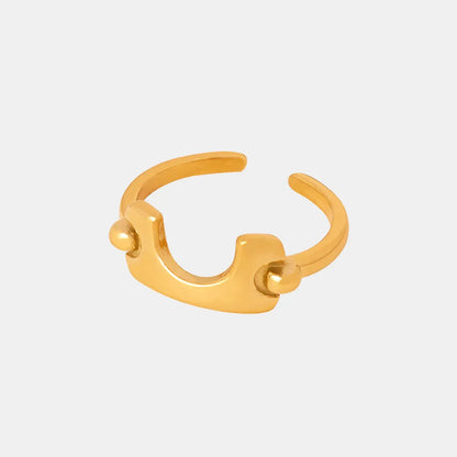 Gold-Plated Irregular Open Ring