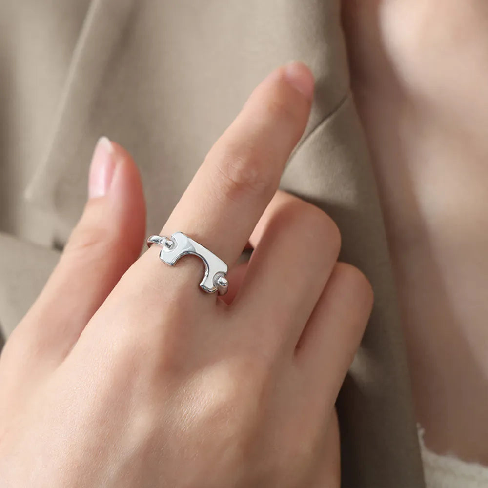 Gold-Plated Irregular Open Ring