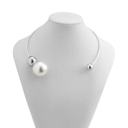 pearl round bead necklace for women