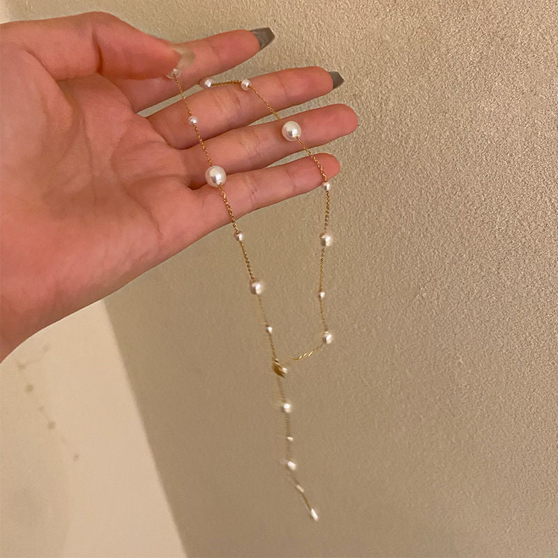 Small and fresh elegant collarbone chain