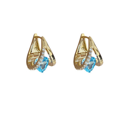 Geometric Heart Zircon Ear Cuff - Fashionable and Personalized