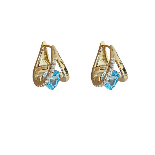 Geometric Heart Zircon Ear Cuff - Fashionable and Personalized