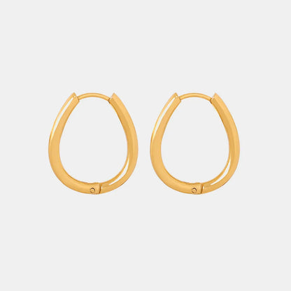 Titanium Steel Huggie Earrings