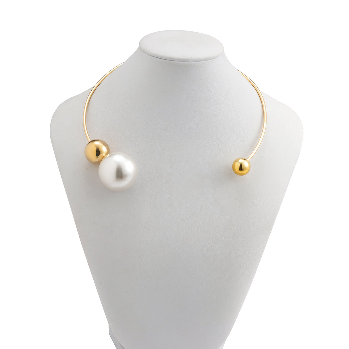 pearl round bead necklace for women