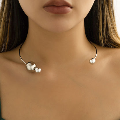 pearl round bead necklace for women