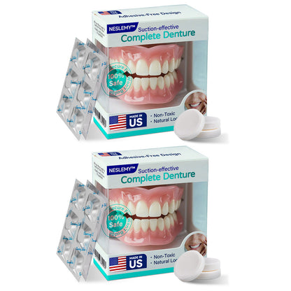✅ Made and Shipped from the US |  Suction-fit Complete Denture🍀