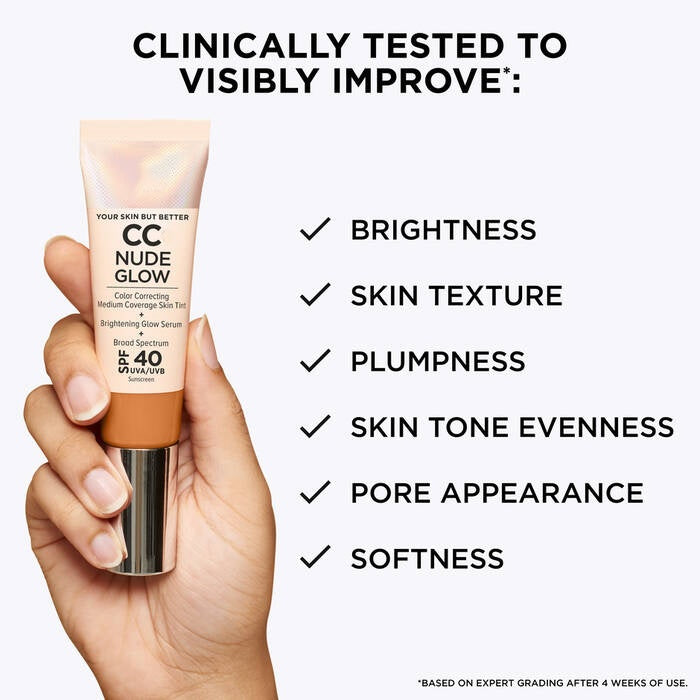 CC Nude Glow Lightweight Foundation + Glow Serum with SPF 40 15 ITC CC 2023 cc nude glow SPF40 us claims 000 Complementary 0