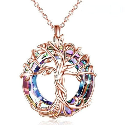 Fashion Life Tree Pendant Necklace, Personalized Simple Hollow Design