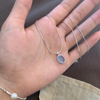 Moonstone Aquamarine Necklace - Luxury Minimalist Choker