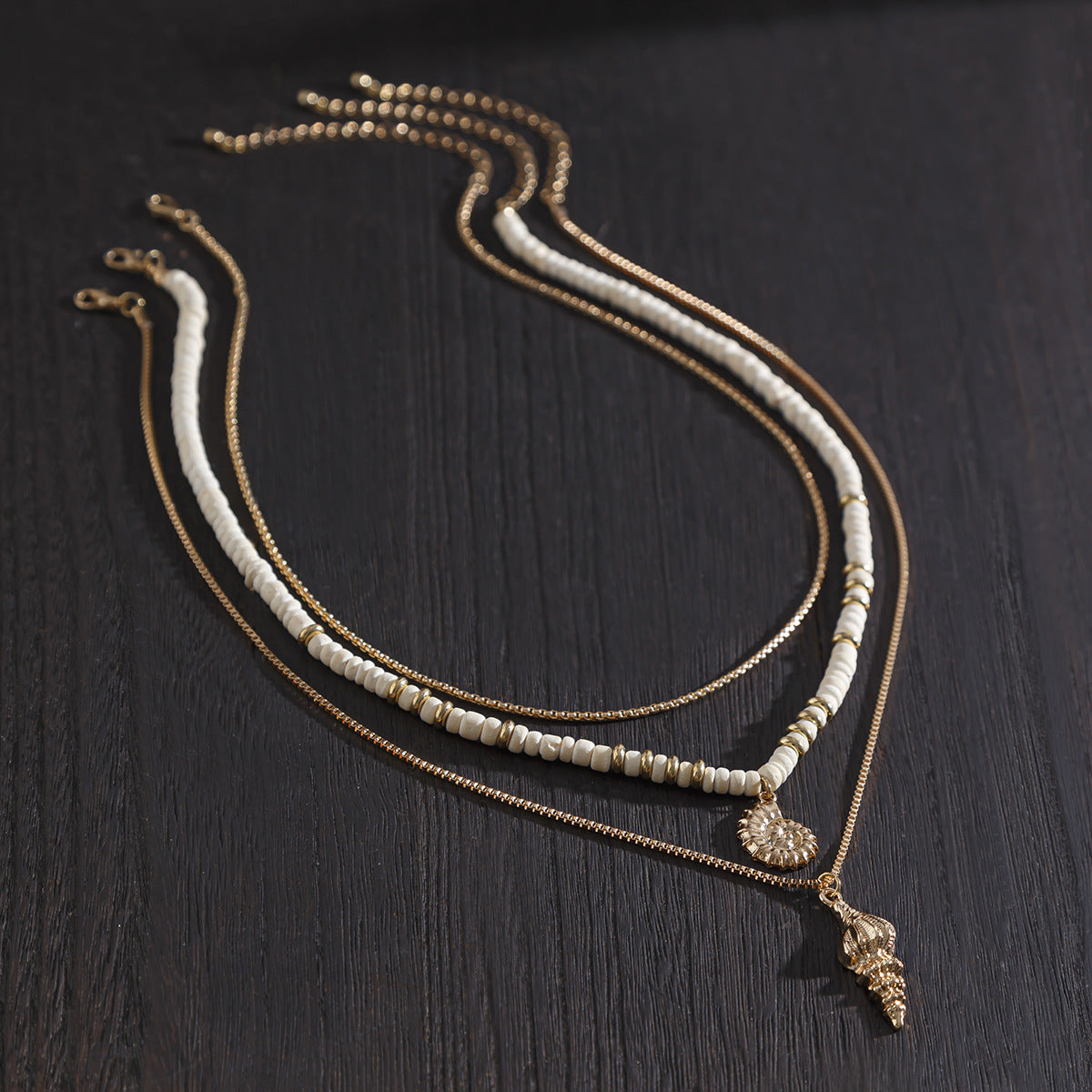 Men's Summer Coconut Shell Beaded Shell Necklace