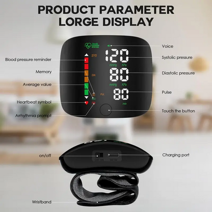 NESLEMY™ Wrist Blood Pressure Monitor—Health Monitoring Adjustable